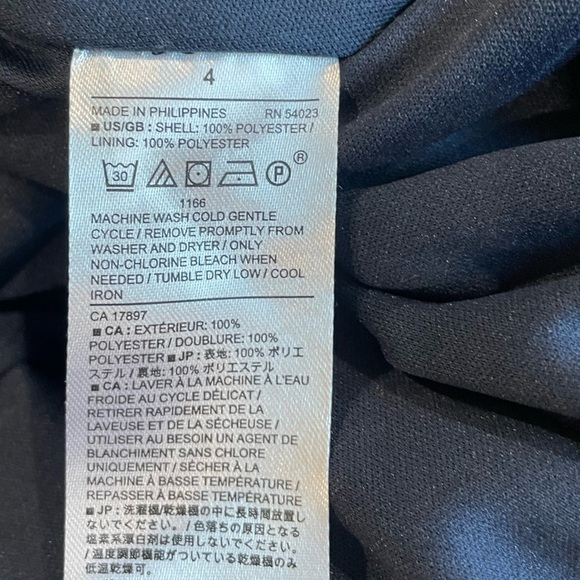 Banana Republic Red Navy Halter Lined Dress - Picture 6 of 6